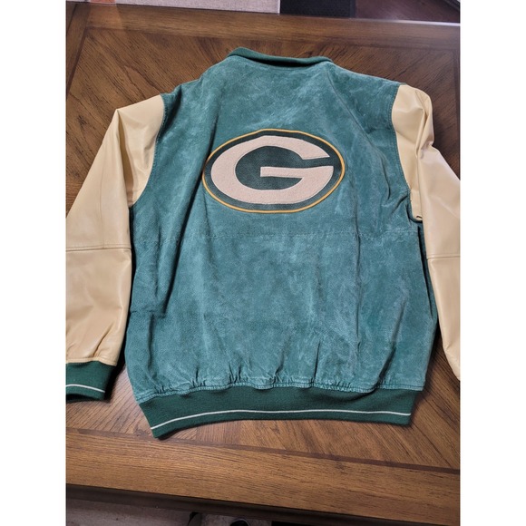 Carl Banks G-III Green Bay Packers Suede Leather Varsity Jacket XXL NFL - Picture 8 of 12